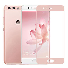 Huawei P10用強化ガラス フル液晶保護フィルム ファーウェイ ピンク