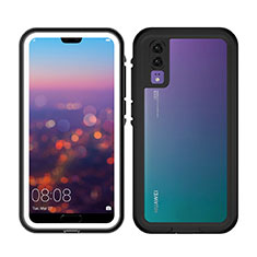 Huawei P20用完全防水ケース ハイブリットバンパーカバー 高級感 手触り良い 360度 ファーウェイ ホワイト