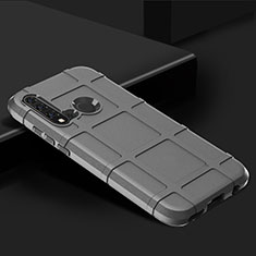 Huawei P20 Lite (2019)用360度 フルカバー極薄ソフトケース シリコンケース 耐衝撃 全面保護 バンパー C01 ファーウェイ シルバー