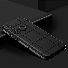 Huawei P20 Lite (2019)用360度 フルカバー極薄ソフトケース シリコンケース 耐衝撃 全面保護 バンパー C01 ファーウェイ ブラック
