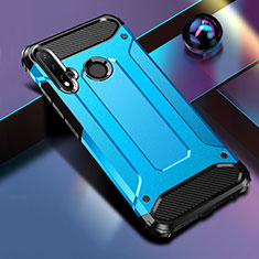 Huawei P20 Lite (2019)用ハイブリットバンパーケース プラスチック 兼シリコーン カバー R02 ファーウェイ ブルー