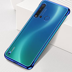 Huawei P20 Lite (2019)用ハードカバー クリスタル クリア透明 S04 ファーウェイ ネイビー