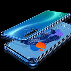 Huawei P20 Lite (2019)用極薄ソフトケース シリコンケース 耐衝撃 全面保護 クリア透明 S05 ファーウェイ ネイビー