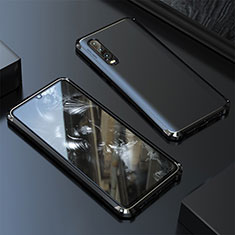 Huawei P20 Pro用ケース 高級感 手触り良い アルミメタル 製の金属製 カバー ファーウェイ ブラック