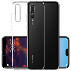 Huawei P20 Pro用極薄ソフトケース シリコンケース 耐衝撃 全面保護 クリア透明 K08 ファーウェイ クリア