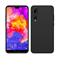 Huawei P20 Pro用360度 フルカバー極薄ソフトケース シリコンケース 耐衝撃 全面保護 バンパー C05 ファーウェイ ブラック