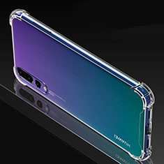 Huawei P20 Pro用極薄ソフトケース シリコンケース 耐衝撃 全面保護 クリア透明 K06 ファーウェイ クリア