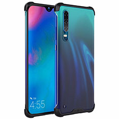 Huawei P30用極薄ソフトケース シリコンケース 耐衝撃 全面保護 クリア透明 H03 ファーウェイ ブラック