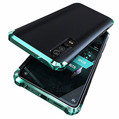 Huawei P30用ケース 高級感 手触り良い アルミメタル 製の金属製 カバー ファーウェイ グリーン