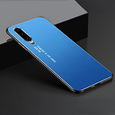 Huawei P30用ケース 高級感 手触り良い アルミメタル 製の金属製 カバー T01 ファーウェイ ネイビー