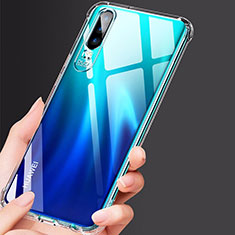 Huawei P30用極薄ソフトケース シリコンケース 耐衝撃 全面保護 クリア透明 K03 ファーウェイ クリア