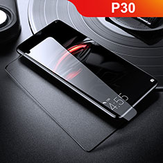 Huawei P30用強化ガラス フル液晶保護フィルム ファーウェイ ブラック