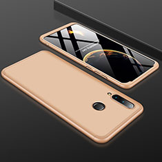 Huawei P30 Lite用ハードケース プラスチック 質感もマット 前面と背面 360度 フルカバー ファーウェイ ゴールド