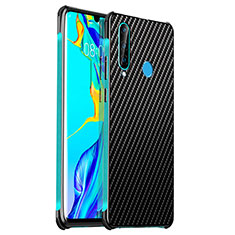 Huawei P30 Lite用ケース 高級感 手触り良い アルミメタル 製の金属製 カバー T06 ファーウェイ シアン