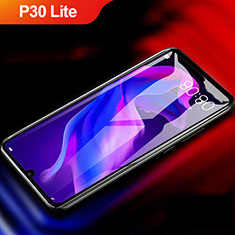 Huawei P30 Lite用強化ガラス フル液晶保護フィルム F04 ファーウェイ ブラック