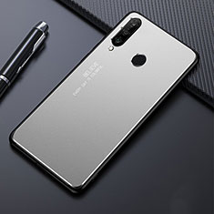 Huawei P30 Lite New Edition用ケース 高級感 手触り良い アルミメタル 製の金属製 カバー T01 ファーウェイ シルバー