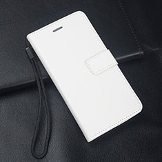 Huawei P30 Lite XL用手帳型 レザーケース スタンド カバー T04 ファーウェイ ホワイト