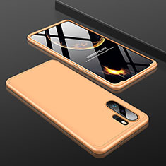 Huawei P30 Pro用ハードケース プラスチック 質感もマット 前面と背面 360度 フルカバー ファーウェイ ゴールド