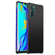 Huawei P30 Pro用ケース 高級感 手触り良い アルミメタル 製の金属製 カバー S01 ファーウェイ ネイビー