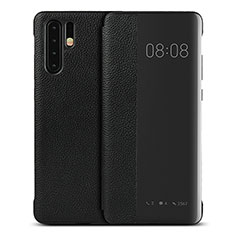 Huawei P30 Pro用手帳型 レザーケース スタンド カバー T16 ファーウェイ ブラック