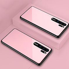 Huawei P30 Pro用ハイブリットバンパーケース プラスチック 鏡面 カバー T02 ファーウェイ ピンク