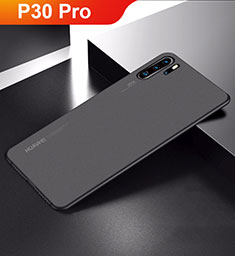 Huawei P30 Pro New Edition用極薄ケース クリア透明 プラスチック 質感もマット カバー ファーウェイ ブラック