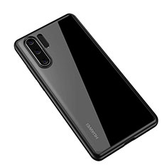 Huawei P30 Pro New Edition用ハイブリットバンパーケース クリア透明 プラスチック 鏡面 カバー Z01 ファーウェイ ブラック