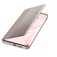 Huawei P30 Pro New Edition用手帳型 レザーケース スタンド カバー T04 ファーウェイ ゴールド