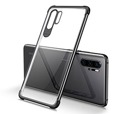 Huawei P30 Pro New Edition用極薄ソフトケース シリコンケース 耐衝撃 全面保護 クリア透明 S01 ファーウェイ ブラック