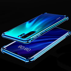 Huawei P30 Pro New Edition用極薄ソフトケース シリコンケース 耐衝撃 全面保護 クリア透明 S03 ファーウェイ ネイビー