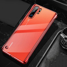 Huawei P30 Pro New Edition用ハードカバー クリスタル クリア透明 S04 ファーウェイ レッド