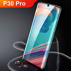 Huawei P30 Pro New Edition用強化ガラス フル液晶保護フィルム ファーウェイ ブラック
