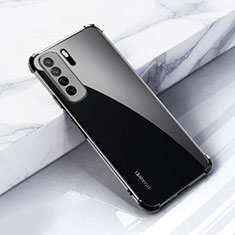 Huawei P40 Lite 5G用極薄ソフトケース シリコンケース 耐衝撃 全面保護 クリア透明 S05 ファーウェイ ブラック