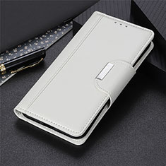 Huawei P40 Lite用手帳型 レザーケース スタンド カバー L09 ファーウェイ ホワイト