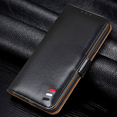 Huawei P40 Lite E用手帳型 レザーケース スタンド カバー L14 ファーウェイ ブラック