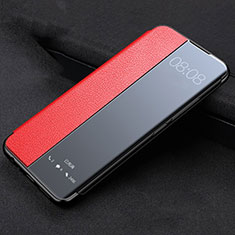 Huawei P40 Pro用手帳型 レザーケース スタンド カバー T03 ファーウェイ レッド
