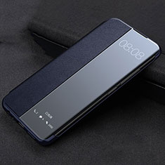 Huawei P40 Pro用手帳型 レザーケース スタンド カバー T03 ファーウェイ ネイビー