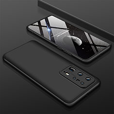 Huawei P40 Pro+ Plus用ハードケース プラスチック 質感もマット 前面と背面 360度 フルカバー M01 ファーウェイ ブラック