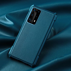 Huawei P40 Pro+ Plus用360度 フルカバー極薄ソフトケース シリコンケース 耐衝撃 全面保護 バンパー S06 ファーウェイ ネイビー