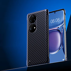 Huawei P50 Pro用ハードケース プラスチック 質感もマット フレームレス カバー F01 ファーウェイ ブラック