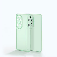 Huawei P50 Pro用ハイブリットバンパーケース クリア透明 プラスチック カバー ファーウェイ グリーン