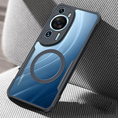 Huawei P60 Art用極薄ソフトケース シリコンケース 耐衝撃 全面保護 クリア透明 カバー Mag-Safe 磁気 Magnetic ファーウェイ ブラック