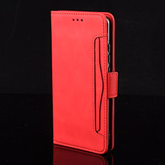 Huawei P60用手帳型 レザーケース スタンド カバー BY6 ファーウェイ レッド
