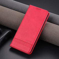 Huawei P60用手帳型 レザーケース スタンド カバー YZ2 ファーウェイ ローズレッド