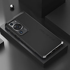 Huawei P60 Pro用360度 フルカバー ケース 高級感 手触り良い アルミメタル 製の金属製 ファーウェイ ブラック