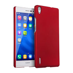 Huawei P7 Dual SIM用ハードケース プラスチック 質感もマット ファーウェイ レッド