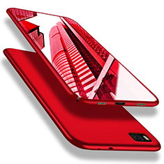 Huawei P8用ハードケース プラスチック 質感もマット M02 ファーウェイ レッド