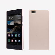 Huawei P8 Lite用ハードケース プラスチック メッシュ デザイン ファーウェイ ローズゴールド