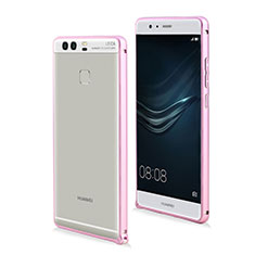 Huawei P9 Plus用ケース 高級感 手触り良い アルミメタル 製の金属製 バンパー ファーウェイ ピンク