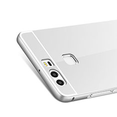 Huawei P9 Plus用ケース 高級感 手触り良い アルミメタル 製の金属製 バンパー ファーウェイ シルバー